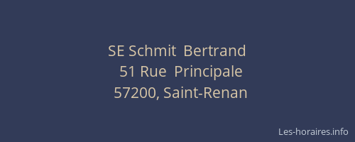 SE Schmit  Bertrand