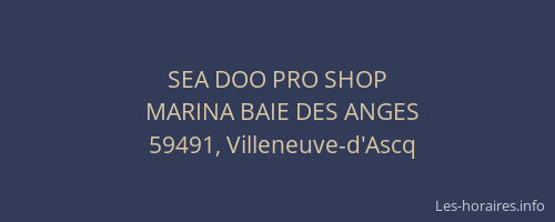 SEA DOO PRO SHOP