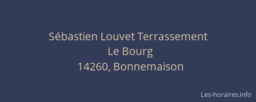 Sébastien Louvet Terrassement