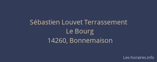 S&eacute;bastien Louvet Terrassement