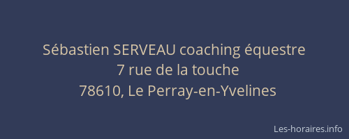 S&eacute;bastien SERVEAU coaching &eacute;questre