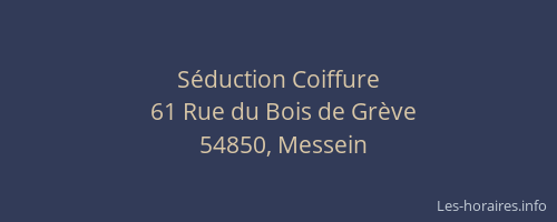S&eacute;duction Coiffure