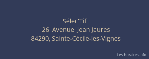 S&eacute;lec'Tif