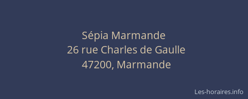 S&eacute;pia Marmande