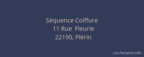 S&eacute;quence Coiffure