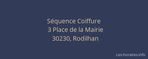 S&eacute;quence Coiffure