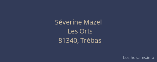 S&eacute;verine Mazel
