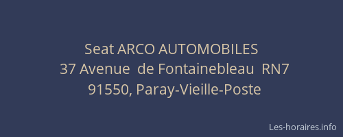 Seat ARCO AUTOMOBILES
