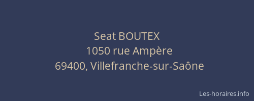 Seat BOUTEX