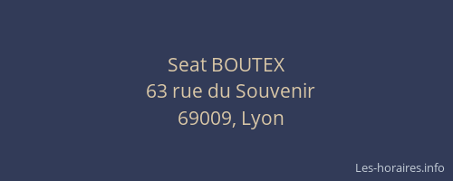 Seat BOUTEX