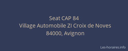 Seat CAP 84