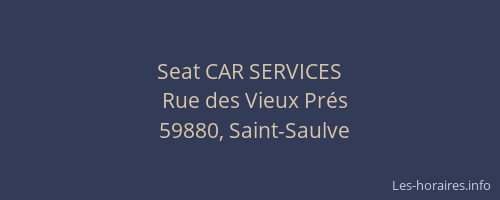 Seat CAR SERVICES