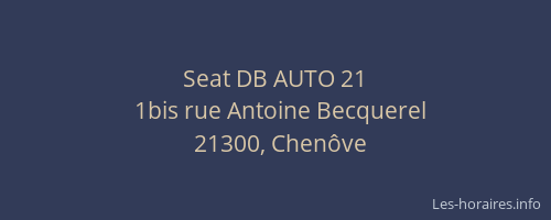 Seat DB AUTO 21