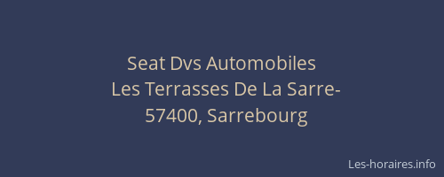 Seat Dvs Automobiles