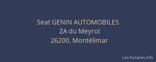Seat GENIN AUTOMOBILES