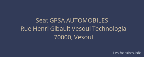 Seat GPSA AUTOMOBILES