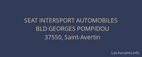 SEAT INTERSPORT AUTOMOBILES