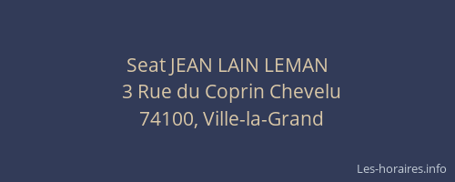 Seat JEAN LAIN LEMAN