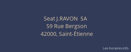 Seat J.RAVON  SA