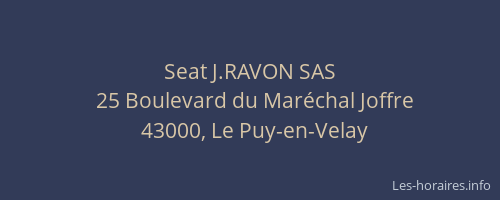 Seat J.RAVON SAS