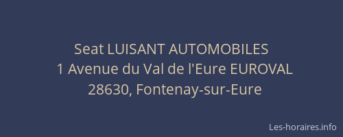 Seat LUISANT AUTOMOBILES