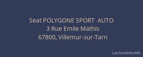Seat POLYGONE SPORT  AUTO