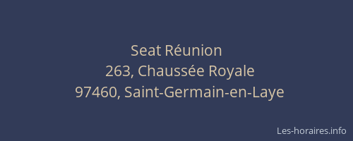 Seat R&eacute;union