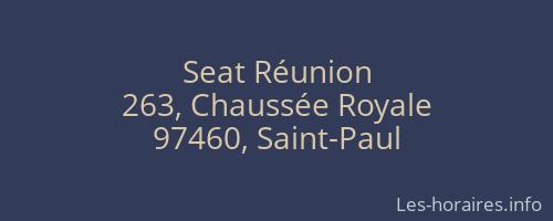 Seat Réunion