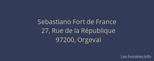 Sebastiano Fort de France