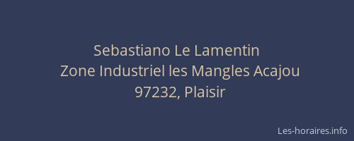 Sebastiano Le Lamentin