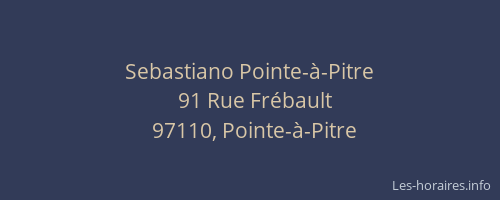 Sebastiano Pointe-&agrave;-Pitre