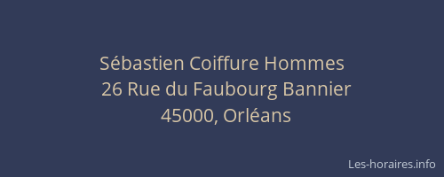 Sébastien Coiffure Hommes
