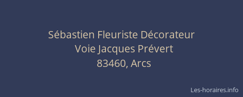 Sébastien Fleuriste Décorateur