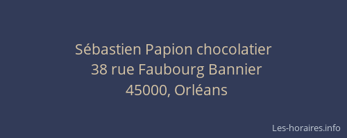 Sébastien Papion chocolatier