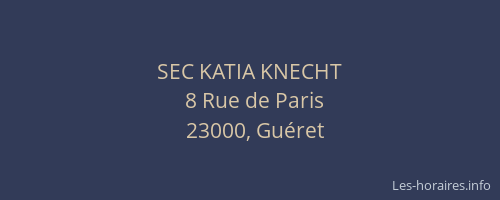 SEC KATIA KNECHT