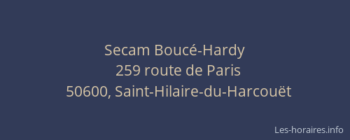 Secam Bouc&eacute;-Hardy
