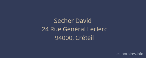 Secher David