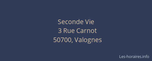 Seconde Vie