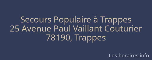 Secours Populaire à Trappes