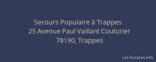 Secours Populaire &agrave; Trappes