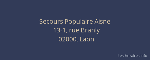 Secours Populaire Aisne