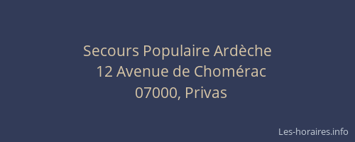Secours Populaire Ardèche