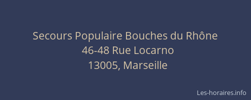 Secours Populaire Bouches du Rhône