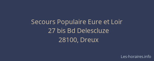 Secours Populaire Eure et Loir