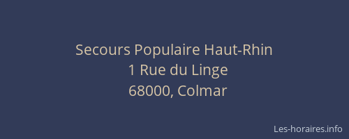 Secours Populaire Haut-Rhin