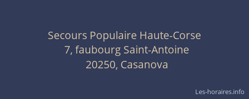 Secours Populaire Haute-Corse