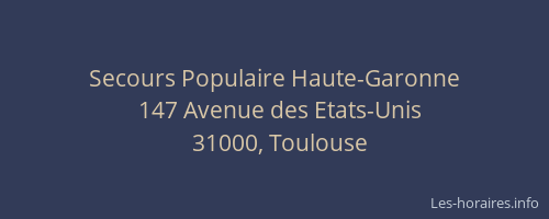 Secours Populaire Haute-Garonne