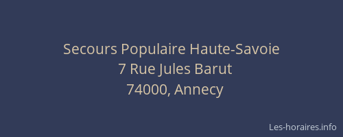 Secours Populaire Haute-Savoie