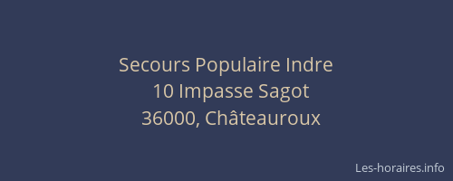 Secours Populaire Indre