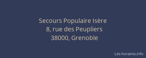 Secours Populaire Isère